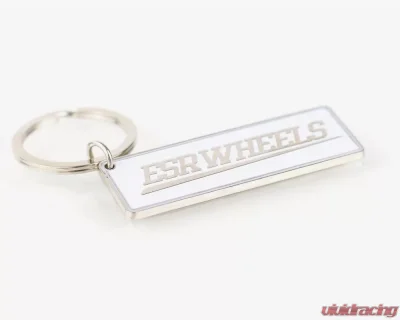 ESR Wheels Classic Key Chain White - ESRKEY-WHITE