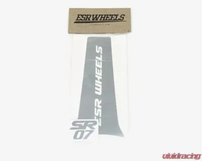 ESR Wheels SR07 Spoke Decals Brushed Silver - SR07DECAL-BSH