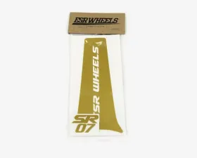 ESR Wheels SR07 Spoke Decals Gold Metallic