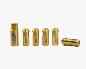 ESR Wheels Anti Theft Titanium 50mm Lug Nuts 12x1.25 Gold
