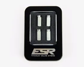 ESR Wheels Valve Stem Caps Silver Titanium