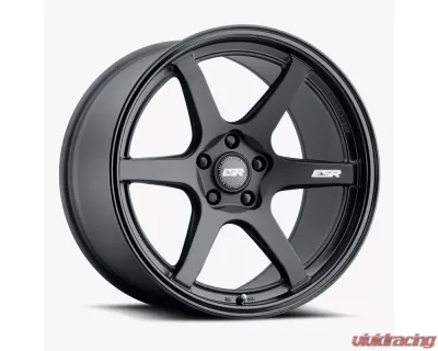 ESR Wheels AP6 Wheel 18x9.5 5x114.3 22mm Matte Black | Gloss Black - 89551422 APX6MBLK-BL