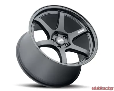 ESR Wheels AP6 Wheel 18x9.5 5x114.3 22mm Matte Black | Gloss Black - 89551422 APX6MBLK-BL