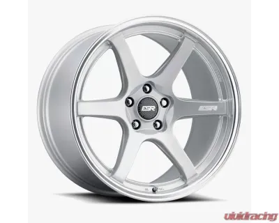 ESR Wheels AP6 Wheel 19x11 5x114.3 22mm Hyper Silver | Machined Lip - 91151422 APX6HS-ML