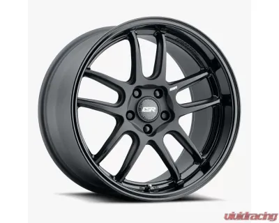 ESR Wheels AP8 Wheel 18x8.5 5x114.3 30mm Matte Black | Gloss Black - 88551430 APX8MBLK-BL