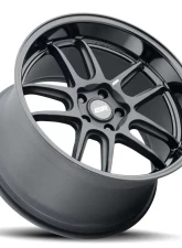 ESR Wheels AP8 Wheel 18x8.5 5x114.3 30mm Matte Black | Gloss Black                                     - 88551430 APX8MBLK-BL - Image 3