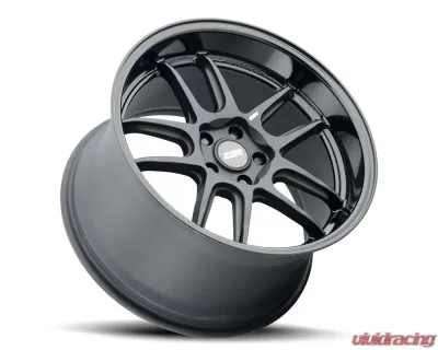 ESR Wheels AP8 Wheel 18x8.5 5x114.3 30mm Matte Black | Gloss Black - 88551430 APX8MBLK-BL