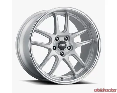 ESR Wheels AP8 Wheel 18x8.5 5x114.3 30mm Hyper Silver | Machined Lip - 88551430 APX8HS-ML