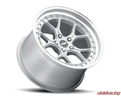 ESR Wheels CS2 Wheel 18x10.5 5x114.3 22mm Hyper Silver | Machined Lip - 80551422 CS2HS-ML