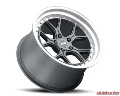 ESR Wheels CS2 Wheel 18x10.5 5x120 22mm Matte Graphite | Machined Lip - 80551422 CS2MGR-ML 5X120