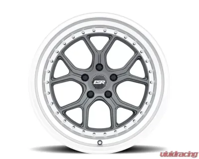 ESR Wheels CS2 Wheel 18x10.5 5x120 22mm Matte Graphite | Machined Lip - 80551422 CS2MGR-ML 5X120