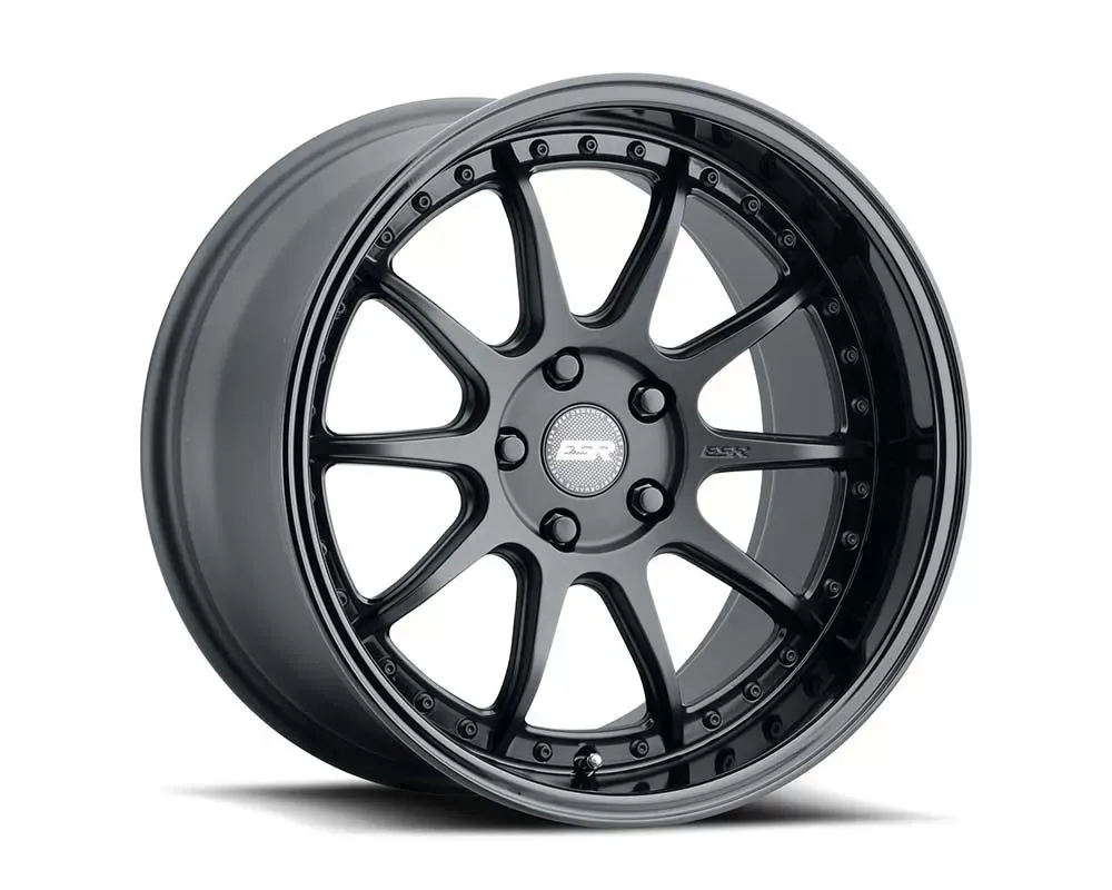 ESR Wheels CS12 Wheel 19x8.5 5x120 30mm Matte Black | Gloss Black - 98552030 CS12MBLK-BL