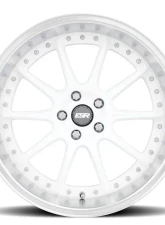 ESR Wheels CS12 Wheel 18x10.5 5x112 22mm Gloss White | Machined Lip                                     - 80551422 CS12WHT-ML 5x112 - Image 4