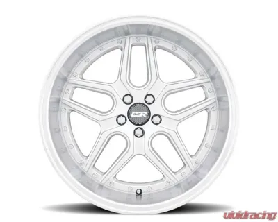 ESR Wheels CS15 Wheel 19x8.5 5x108 30mm Hyper Silver | Machined Lip - 98551430 CS15HS-ML 5X108
