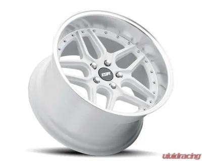 ESR Wheels CS15 Wheel 18x8.5 5x108 30mm Gloss White | Machined Lip - 88551430 CS15WHT-ML 5X108