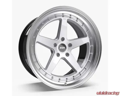 ESR Wheels CS5 Wheel 18x10.5 5x110 22mm Hyper Silver | Machined Lip - 80551422 CS5HS-ML 5X110