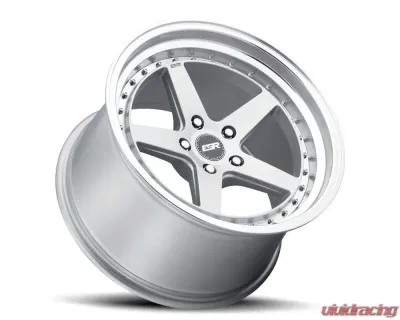 ESR Wheels CS5 Wheel 18x10.5 5x110 22mm Hyper Silver | Machined Lip - 80551422 CS5HS-ML 5X110