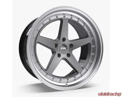 ESR Wheels CS5 Wheel 18x10.5 5x120 22mm Matte Graphite | Machined Lip - 80551422 CS5MGR-ML 5X120