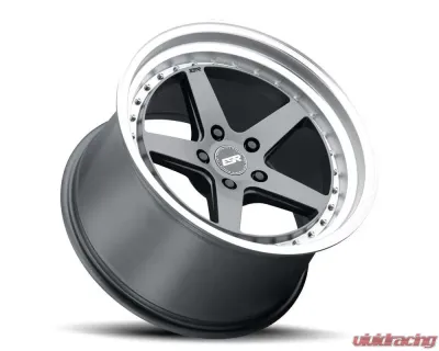 ESR Wheels CS5 Wheel 18x10.5 5x120 22mm Matte Graphite | Machined Lip - 80551422 CS5MGR-ML 5X120
