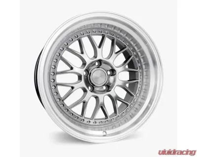 ESR Wheels SR01 Wheel 17x8.5 5x112 30mm Hyper Black | Machined Lip - 78551430 SR01HB-ML 5X112