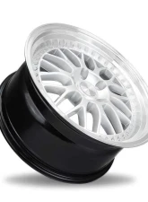 ESR Wheels SR01 Wheel 18x9.5 5x120 15mm Hyper Silver | Machined Lip                                     - 89551415 SR01HS-ML 5X120 - Image 3