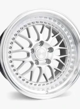 ESR Wheels SR01 Wheel 18x9.5 5x120 15mm Hyper Silver | Machined Lip                                     - 89551415 SR01HS-ML 5X120 - Image 2
