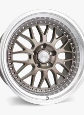 ESR Wheels SR01 Wheel 18x10.5 5x108 22mm Matte Bronze | Machined Lip                                     - 80551422 SR01MBRNZ-ML 5X108 - Image 2