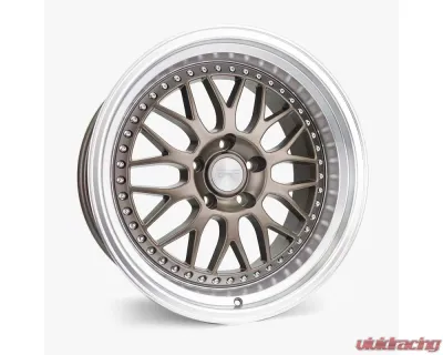 ESR Wheels SR01 Wheel 18x10.5 5x108 22mm Matte Bronze | Machined Lip - 80551422 SR01MBRNZ-ML 5X108