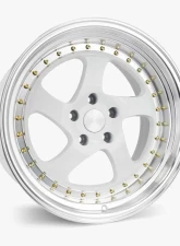 ESR Wheels SR02 Wheel 18x10.5 5x112 22mm Gloss White | Machined Lip                                     - 80551422 SR02WHT-ML 5X112 - Image 2