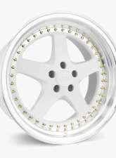 ESR Wheels SR04 Wheel 18x10.5 5x108 22mm Gloss White | Machined Lip                                     - 80551422 SR04WHT-ML 5X108 - Image 2