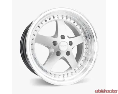 ESR Wheels SR04 Wheel 18x10.5 5x108 22mm Hyper Silver | Machined Lip - 80551422 SR04HS-ML 5X108