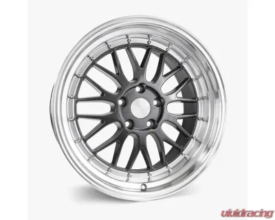 ESR Wheels SR05 Wheel 18x9.5 5x115 22mm Gloss Graphite | Machined Lip - 89551422 SR05GM-ML 5X115