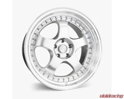 ESR Wheels SR06 Wheel 18x8.5 5x100 30mm Hyper Silver | Machined Lip - 88550030 SR06HS-ML
