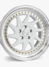 ESR Wheels SR09 Wheel 18x9.5 5x115 22mm Gloss White | Machined Lip                                     - 89551422 SR09WHT-ML 5X115 - Image 2