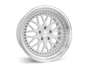 ESR Wheels SR01 Wheel 19x8.5 5x114.3 30mm Gloss White | Machined Lip