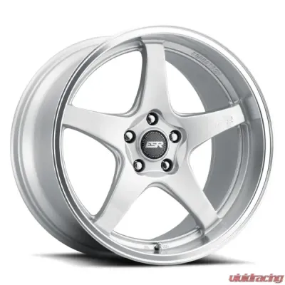 ESR Wheels AP5 Wheel 18x10.5 5x120.6 +22 Hyper Silver Machined Lip - 80551422 APX5HS-ML 5X120.6