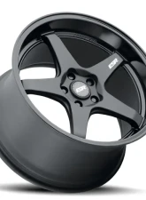 ESR Wheels AP5 Wheel 18x10.5 5x120.6 +22 Matte Black Gloss Black Lip                                     - 80551422 APX5MBLK-BL 5X120.6 - Image 2