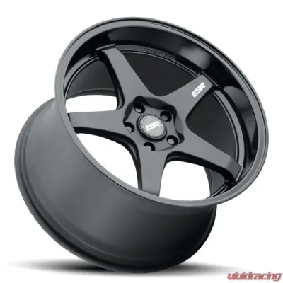 ESR Wheels AP5 Wheel 18x10.5 5x120.6 +22 Matte Black Gloss Black Lip - 80551422 APX5MBLK-BL 5X120.6