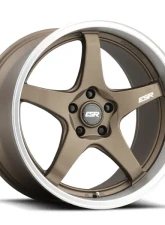 ESR Wheels AP5 Wheel 18x10.5 5x120 +22 Matte Bronze Machined Lip                                     - 80551422 APX5MBRNZ-ML 5X120 - Image 3