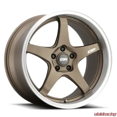 ESR Wheels AP5 Wheel 18x10.5 5x120 +22 Matte Bronze Machined Lip - 80551422 APX5MBRNZ-ML 5X120
