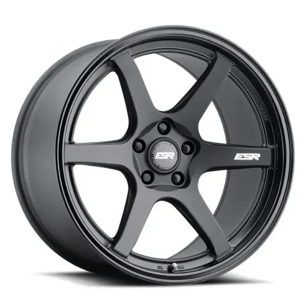ESR Wheels AP6 Wheel 19x11 5x120 +22 Matte Black Gloss Black Lip - 91151422 APX6MBLK-BL 5X120