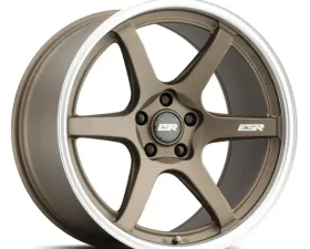 ESR Wheels AP6 Wheel 18x10.5 5x108 +22 Matte Bronze Machined Lip
