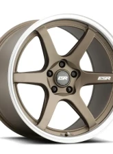 ESR Wheels AP6 Wheel 18x8.5 5x110 +30 Matte Bronze Machined Lip                                     - 88551430 APX6MBRNZ-ML 5X110 - Image 3