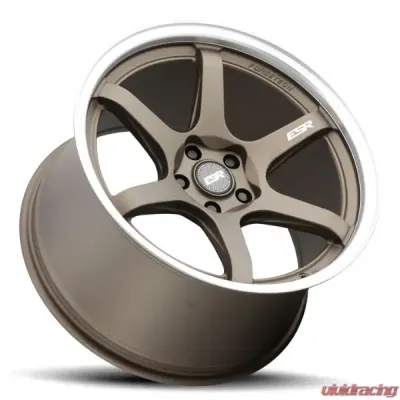 ESR Wheels AP6 Wheel 18x8.5 5x110 +30 Matte Bronze Machined Lip - 88551430 APX6MBRNZ-ML 5X110