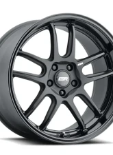 ESR Wheels AP8 Wheel 18x10.5 5x108 +22 Matte Black Gloss Black Lip                                     - 80551422 APX8MBLK-BL 5X108 - Image 3