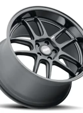 ESR Wheels AP8 Wheel 18x10.5 5x108 +22 Matte Black Gloss Black Lip                                     - 80551422 APX8MBLK-BL 5X108 - Image 2