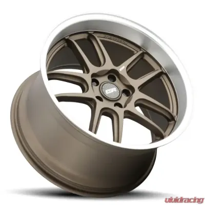 ESR Wheels AP8 Wheel 19x8.5 5x115 +30 Matte Bronze Machined Lip - 98551430 APX8MBRNZ-ML 5X115