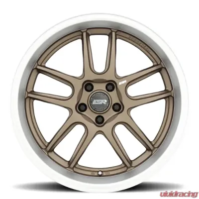 ESR Wheels AP8 Wheel 19x8.5 5x115 +30 Matte Bronze Machined Lip - 98551430 APX8MBRNZ-ML 5X115