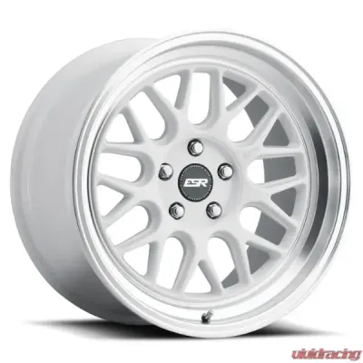 ESR Wheels CR1 Wheel 18x10.5 5x108 +30 Gloss White Machined Lip - 80551430 CR01WHT-ML 5X108