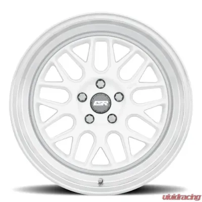 ESR Wheels CR1 Wheel 18x10.5 5x108 +30 Gloss White Machined Lip - 80551430 CR01WHT-ML 5X108